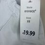 NEW FM white 3/4 length trousers (size 22) Image 4