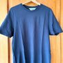 Men tshirts: 2 navy tshirts and 1 short sleeve textured shirt Image 5