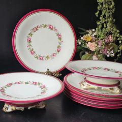 Antique Victorian Royal Worcester  Dessert Set