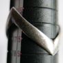 Vintage Sterling Silver Double Wishbone Band Ring size P - 2,10g Image 8