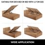 5 Feet Pneumatic Storage Bed Weight Lifting Mechanism Gas Spring Strut Supports Hinges Sofa Bed Space Saving Storage Image 6