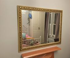 gold framed mirror