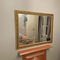 gold framed mirror