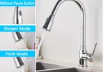 BRAND NEW Kitchen Faucet Single Hole Pull Out Spout Kitchen Sink Mixer Tap Stream Sprayer Head Chrome/Black Mixer Tap
