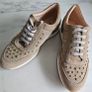 Patricia Miller dressy embellished beige suede trainers sneakers runners RRP 114 e sizes UK 3.5 & 6.UK new & boxed Image 3