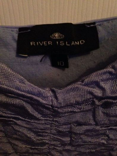 River island body con ruffle dress