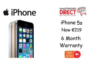 Apple iPhone 5s Silver, Gold & Space Gray - 16GB - Unlocked - Warranty
