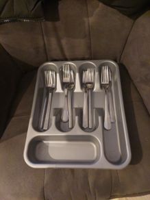 cutlery forks and container