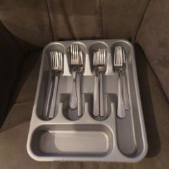 cutlery forks and container