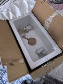 Ceramic vegetable sink