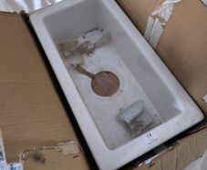 Ceramic vegetable sink