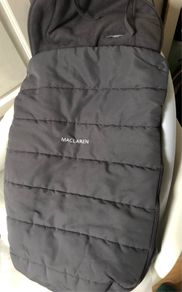 Maclaren footmuff gray fleece lined - excellent condition