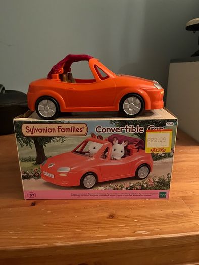 (Boxed) Sylvanian Families Convertible Car (Red/Orange)