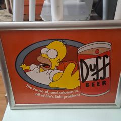 Rare Homer Simpson Duff Beer Tv Dinner Or Laptop Cushioned Tray