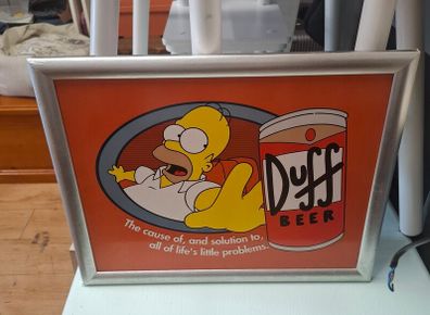Rare Homer Simpson Duff Beer Tv Dinner Or Laptop Cushioned Tray