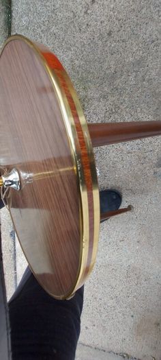 1960s /70s french art deco table floor lamp ,working,,used nice condition,3 legs veneer, see pictures for condition ,buyer collects, sold as seen,freestanding.