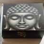 A wooden box with an image of the Buddha's head. Image 3
