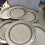 Keltcraft Designed By Noritake Detergent-safe Oven-safe Ireland 9117 Nutmeg 6 salad plates  . 8 inches wide Image 3