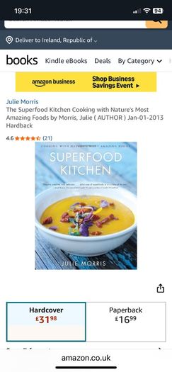 Superfood Kitchen by Julie Morris cook
