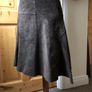 'JOHN ROCHA' Designer Skirt,Real Swede Leather Image 3