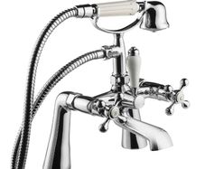 Traditional Victorian Tudor Bath Shower Mixer Tap | Chrome