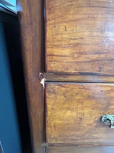 Antique vanity dresser with mirror