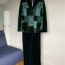 Green Velvet Jacket and Palazzo Pants Image 2