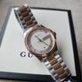 (New) Gucci Rose Gold Classic Two Tone Watch, Swiss Made Image 4