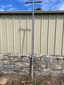 T bar twin clothes line
