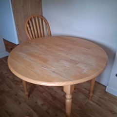 Wooden kitchen table
