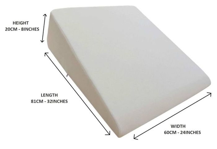 Brand New Orthologics Large Bed Wedge Raised Pillow Acid Reflux Gerd Memory Foam Back