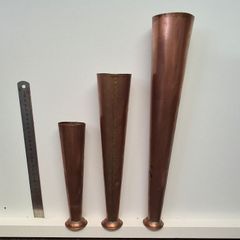 Copper vase or bud holders