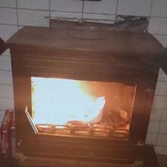 Stove with back boiler