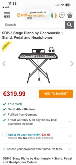 Stage piano