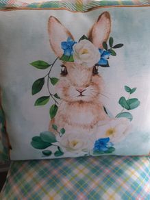 Easter Cushions. Matching tablecloth