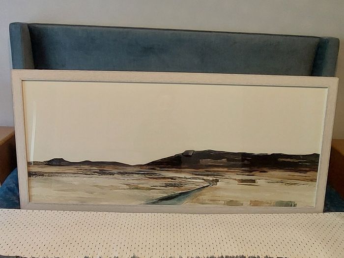 Large Framed/Picture "Mesa" Abstract Landscape Wall Art Print (126cm x 56cm)