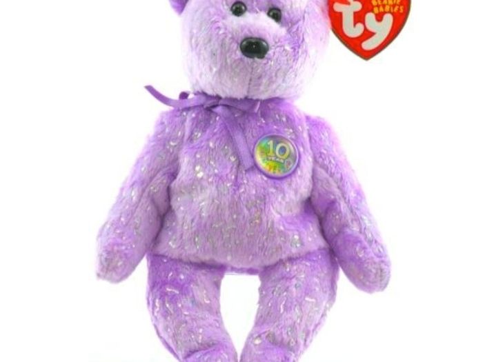 TY Beanie Baby Decade Bear - various colours