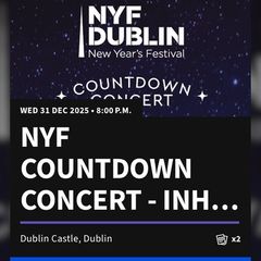 New Years Festival Tickets X2