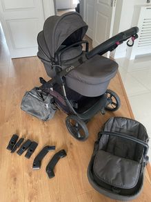 iCandy Orange Buggy/Pram System (used) with accessories
