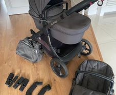 iCandy Orange Buggy/Pram System (used) with accessories