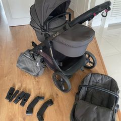 iCandy Orange Buggy/Pram System (used) with accessories
