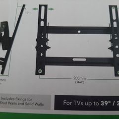 new tv tilt wall bracket up to 39"