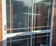 White Sliding Porch Door