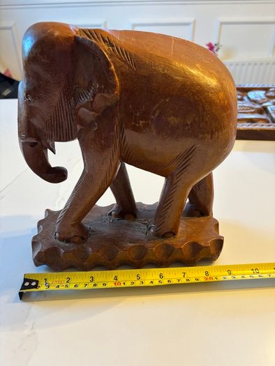 Two Hard-Carved African Wooden Sculptures