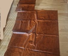 Brown tan leather fabric