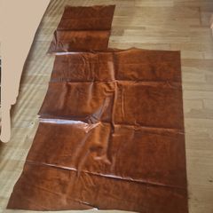 Brown tan leather fabric