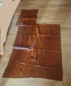 Brown tan leather fabric