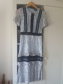 Pale blue lace dress