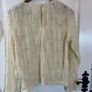 New Object Lace Top / Blouse in Cream - Size Medium / Size 12 Image 6
