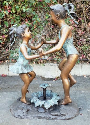 Bronze kids fountain